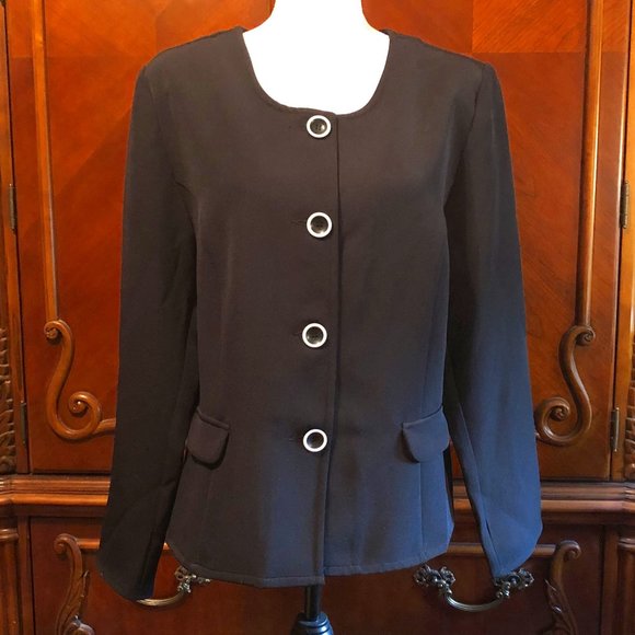 "Creation L" Big Button Jacket - Picture 1 of 2